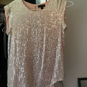 J.crew sequins night out blouse